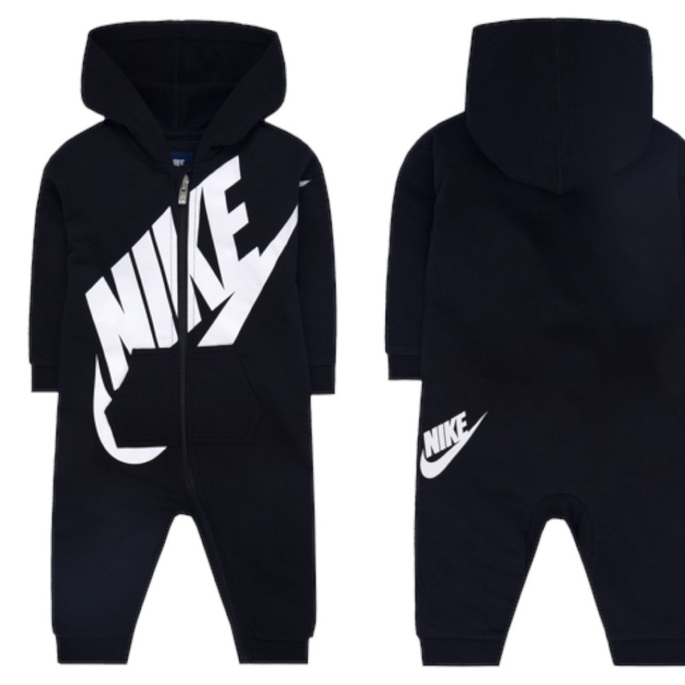 Nike Play All Day Zip Hooded Coveralls Baby Size 6 Months